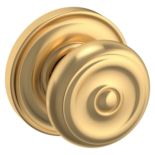 Baldwin Estate 5020 Colonial Knob Set in Lifetime (PVD) Satin Brass