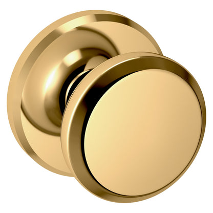 Baldwin Estate 5023 Knob Set in Non-lacquered Brass