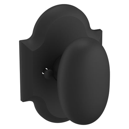 Baldwin Estate 5024 Knob Set in Satin Black