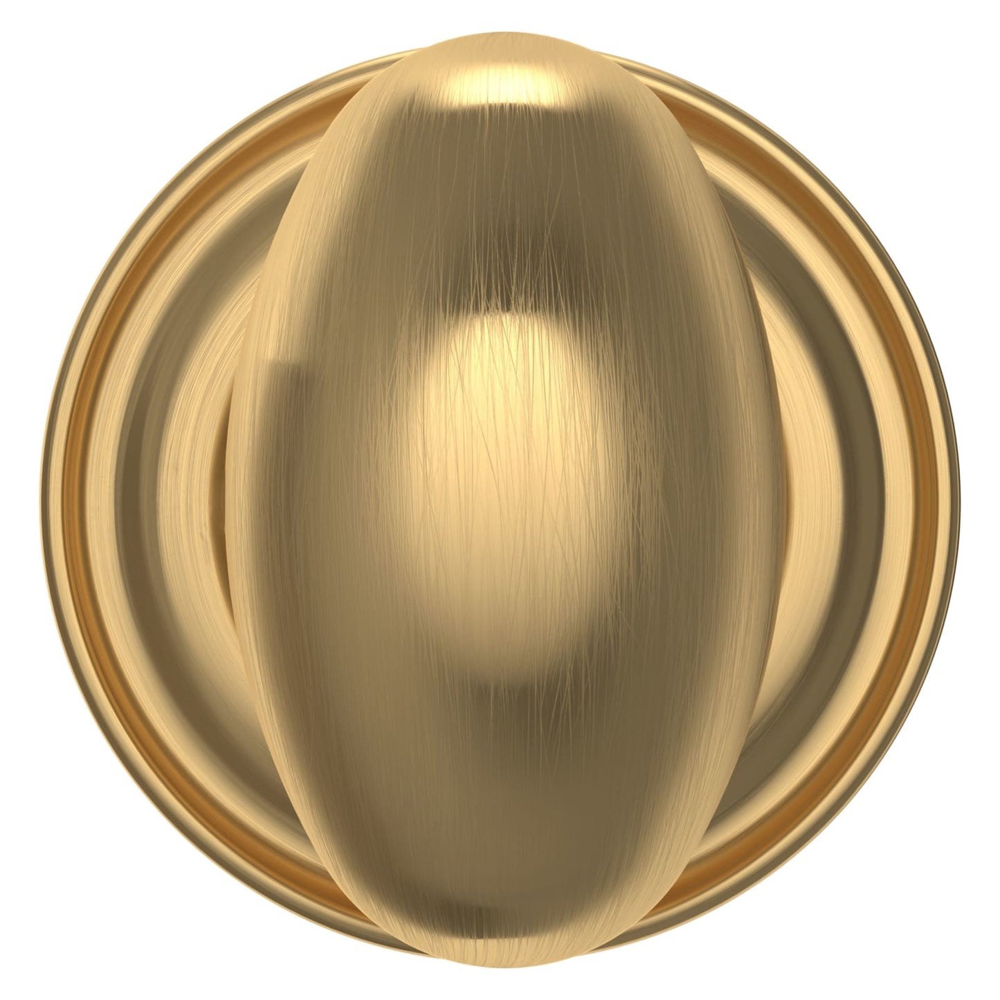 Baldwin Estate 5025 Egg Knob Set in Lifetime (PVD) Satin Brass