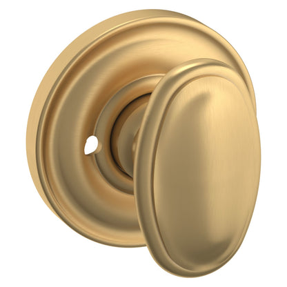Baldwin Estate 5057 Knob Set in Vintage Brass