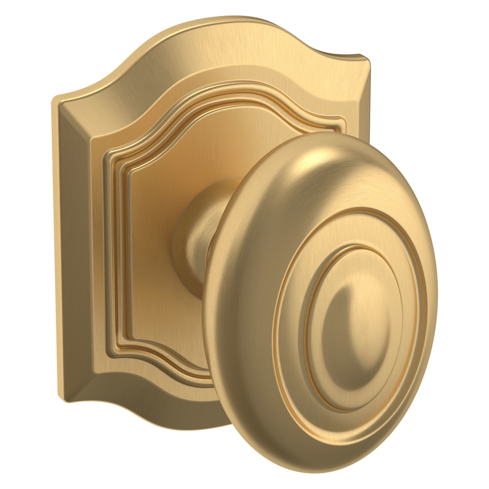 Baldwin Estate 5077 Bethpage Knob Set in Vintage Brass