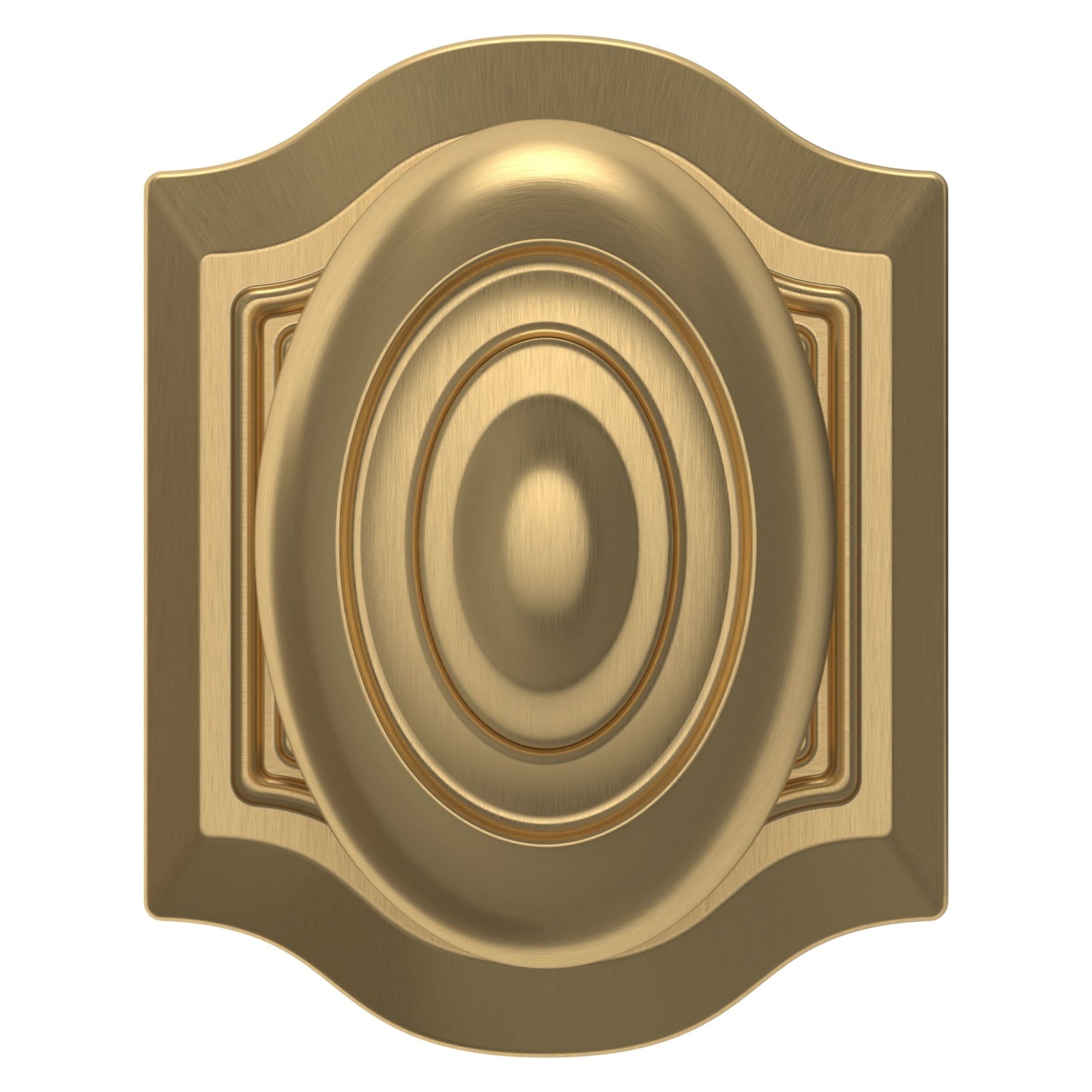 Baldwin Estate 5077 Bethpage Knob Set in Vintage Brass