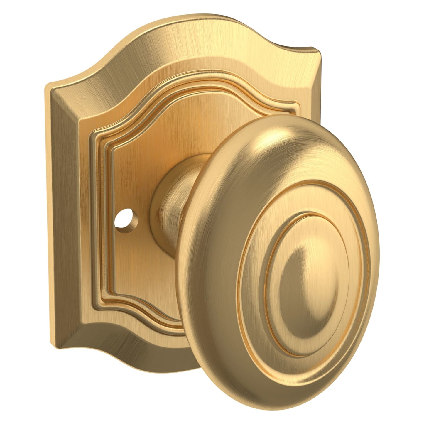 Baldwin Estate 5077 Bethpage Knob Set in Lifetime (PVD) Satin Brass