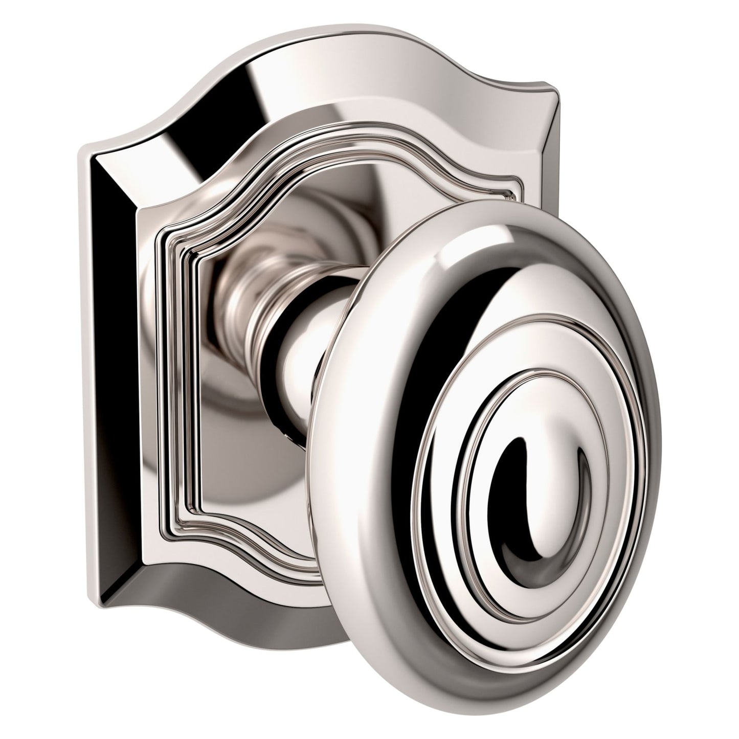 Baldwin Estate 5077 Bethpage Knob Set in Lifetime (PVD) Polished Nickel