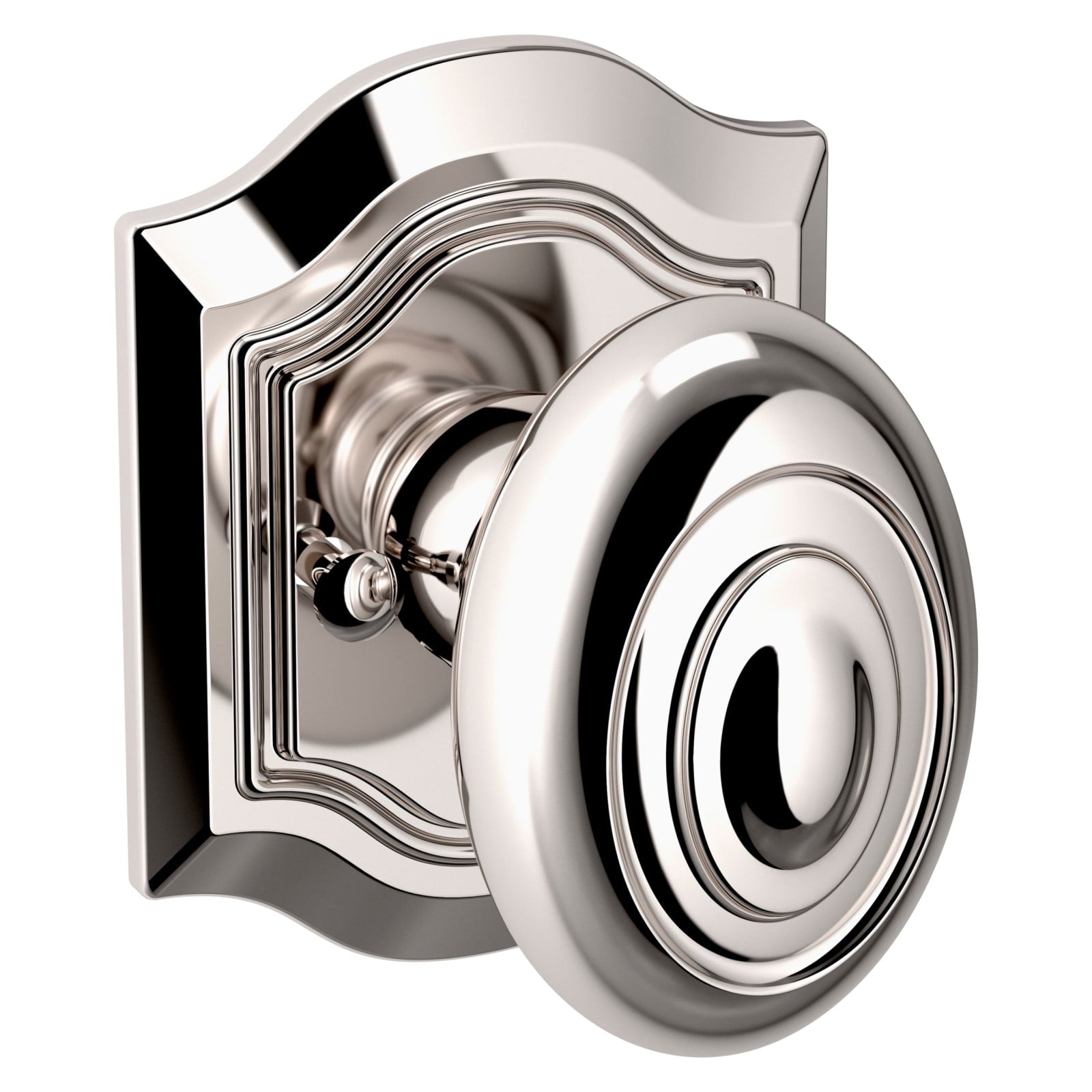 Baldwin Estate 5077 Bethpage Knob Set in Lifetime (PVD) Polished Nickel