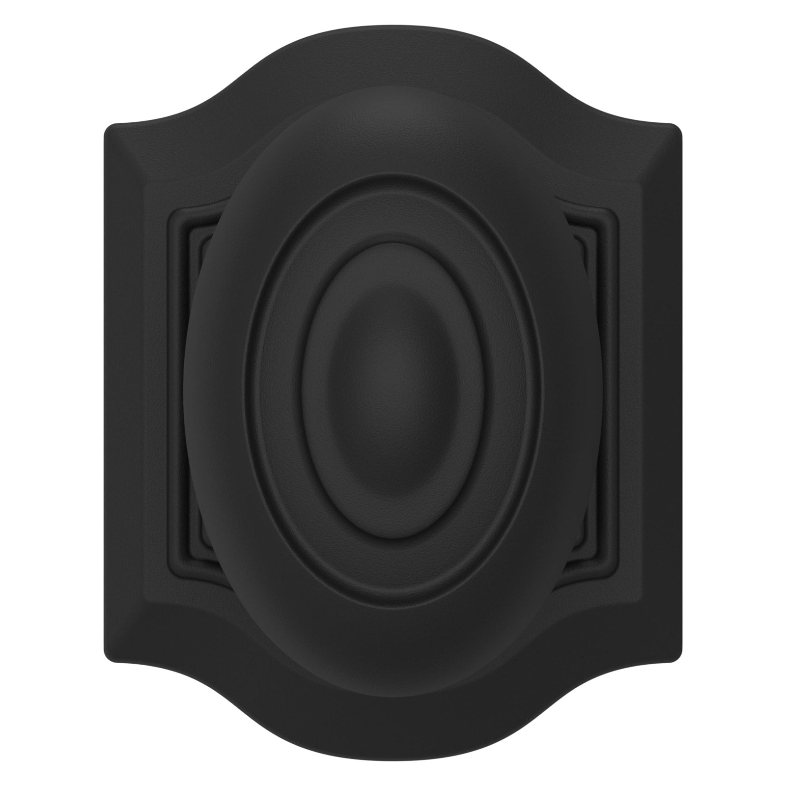 Baldwin Estate 5077 Bethpage Knob Set in Satin Black