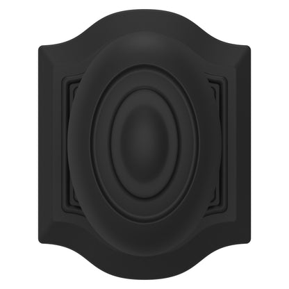 Baldwin Estate 5077 Bethpage Knob Set in Satin Black