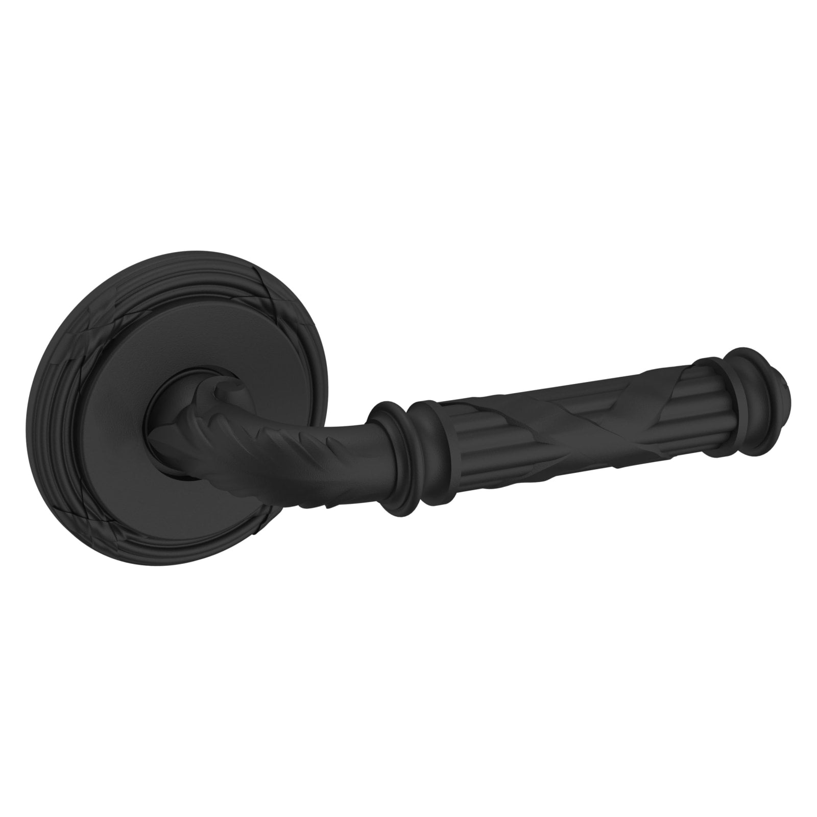 Baldwin Estate 5122 Edinburgh Lever Set in Satin Black