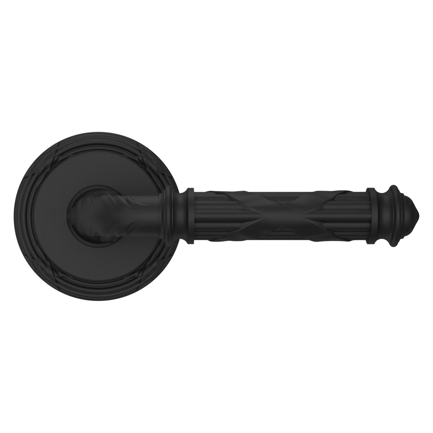 Baldwin Estate 5122 Edinburgh Lever Set in Satin Black