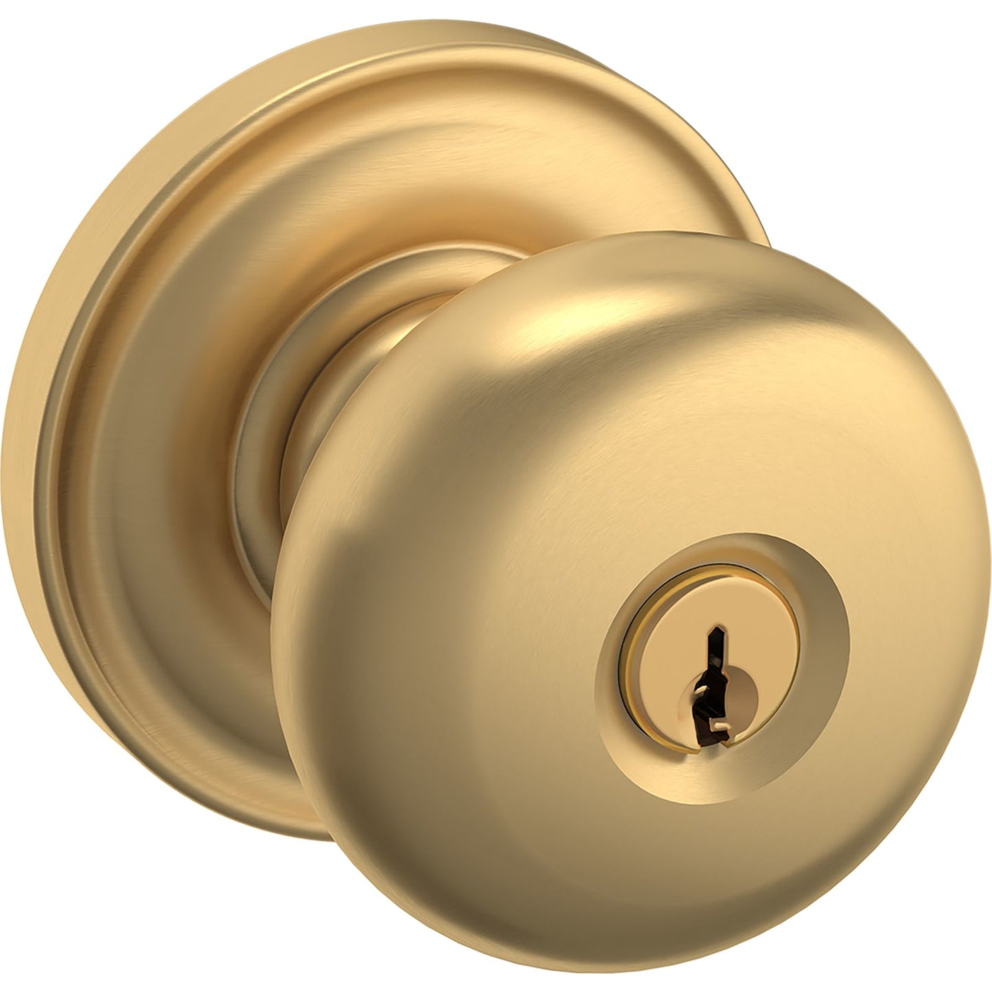 Baldwin Estate 5205 Classic Keyed Knob in Vintage Brass