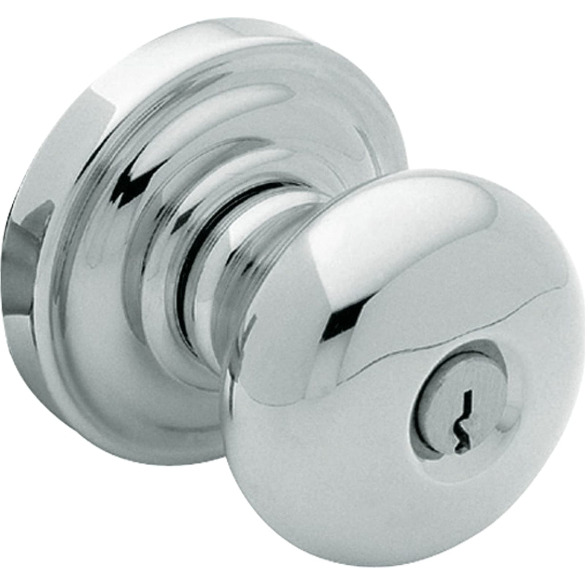 Baldwin Estate 5205 Classic Keyed Knob in Polished Chrome