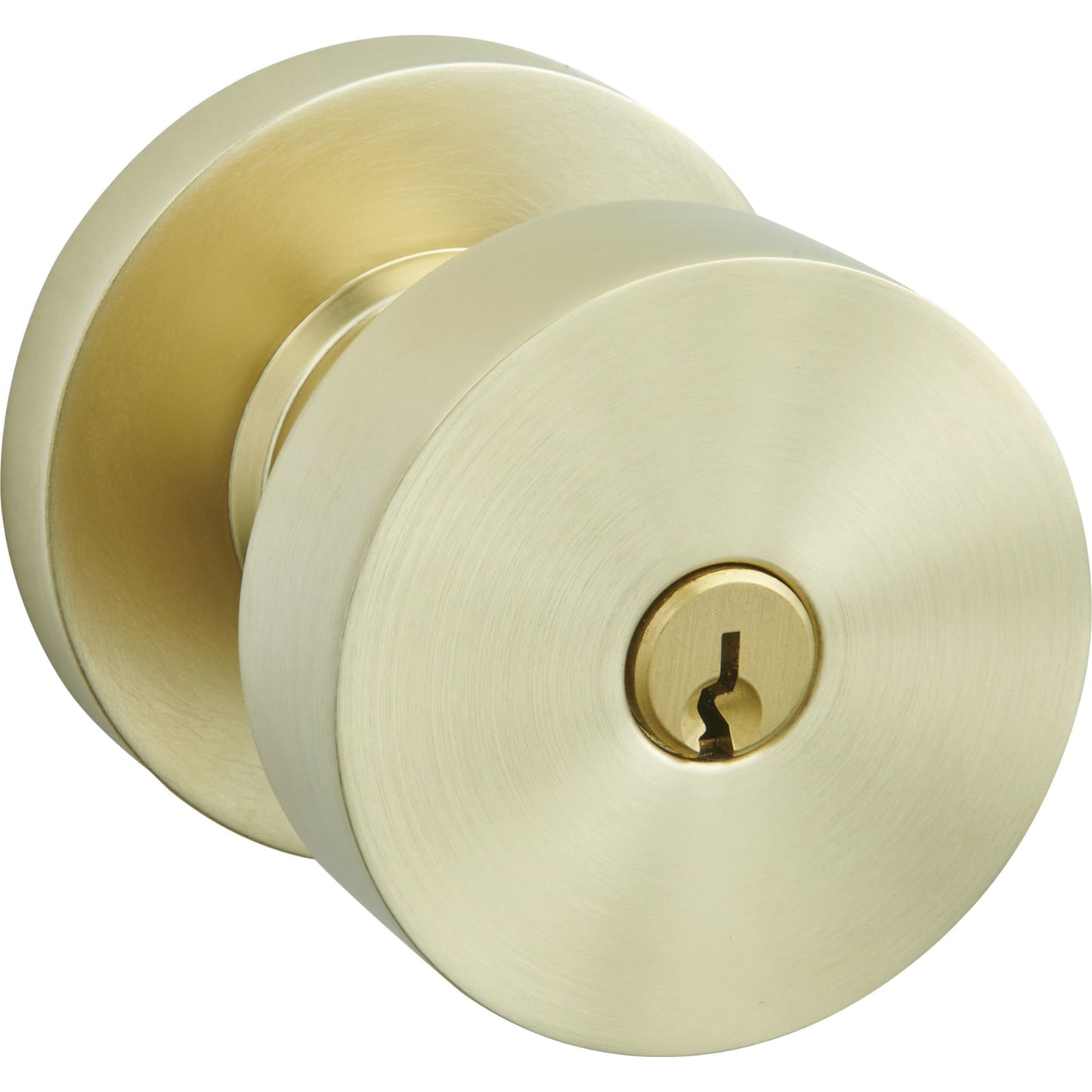 Baldwin Estate 5230 Minneapolis Keyed Knob in Lifetime (PVD) Satin Brass