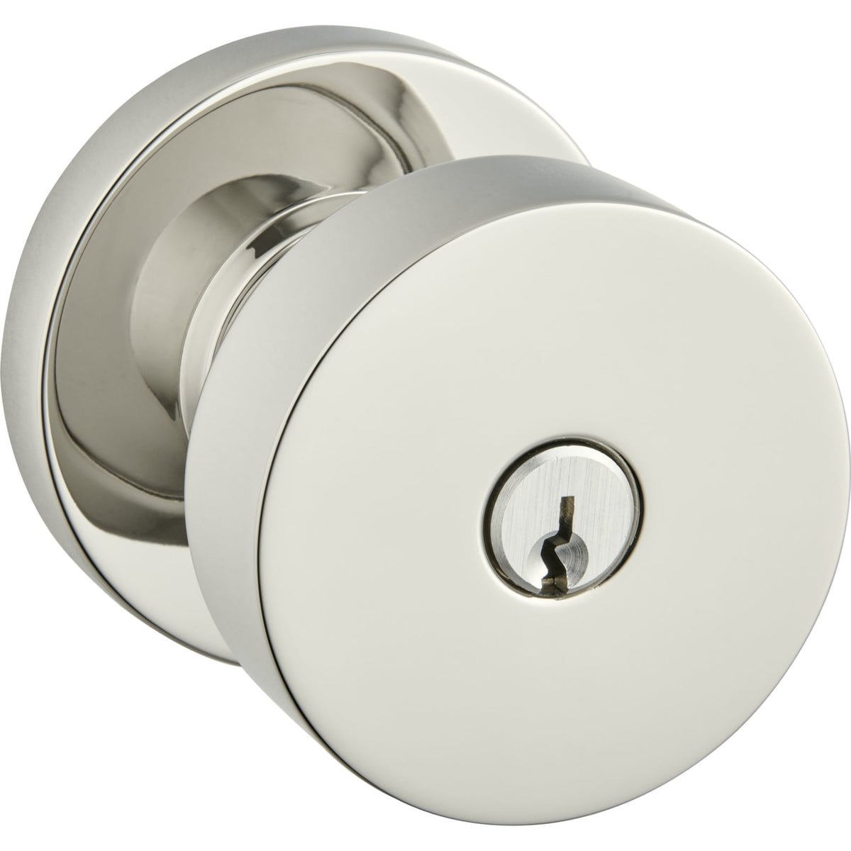 Baldwin Estate 5230 Minneapolis Keyed Knob in Lifetime (PVD) Polished Nickel