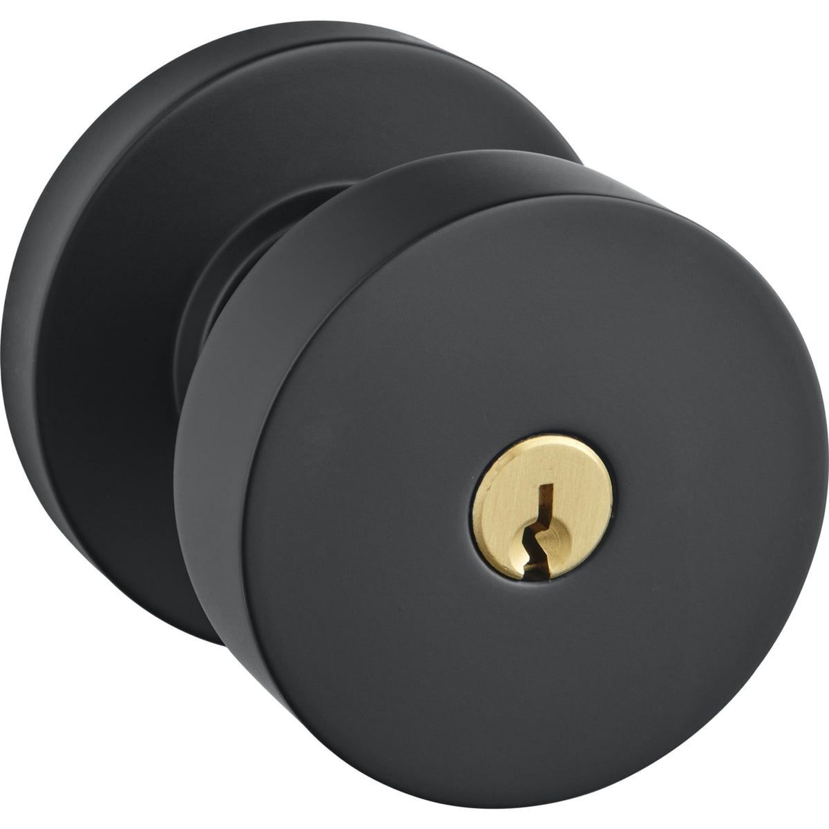Baldwin Estate 5230 Minneapolis Keyed Knob in Satin Black
