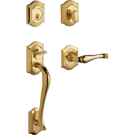 85327 Bethpage Sectional Handleset with Lever in Lifetime (PVD) Polished Brass