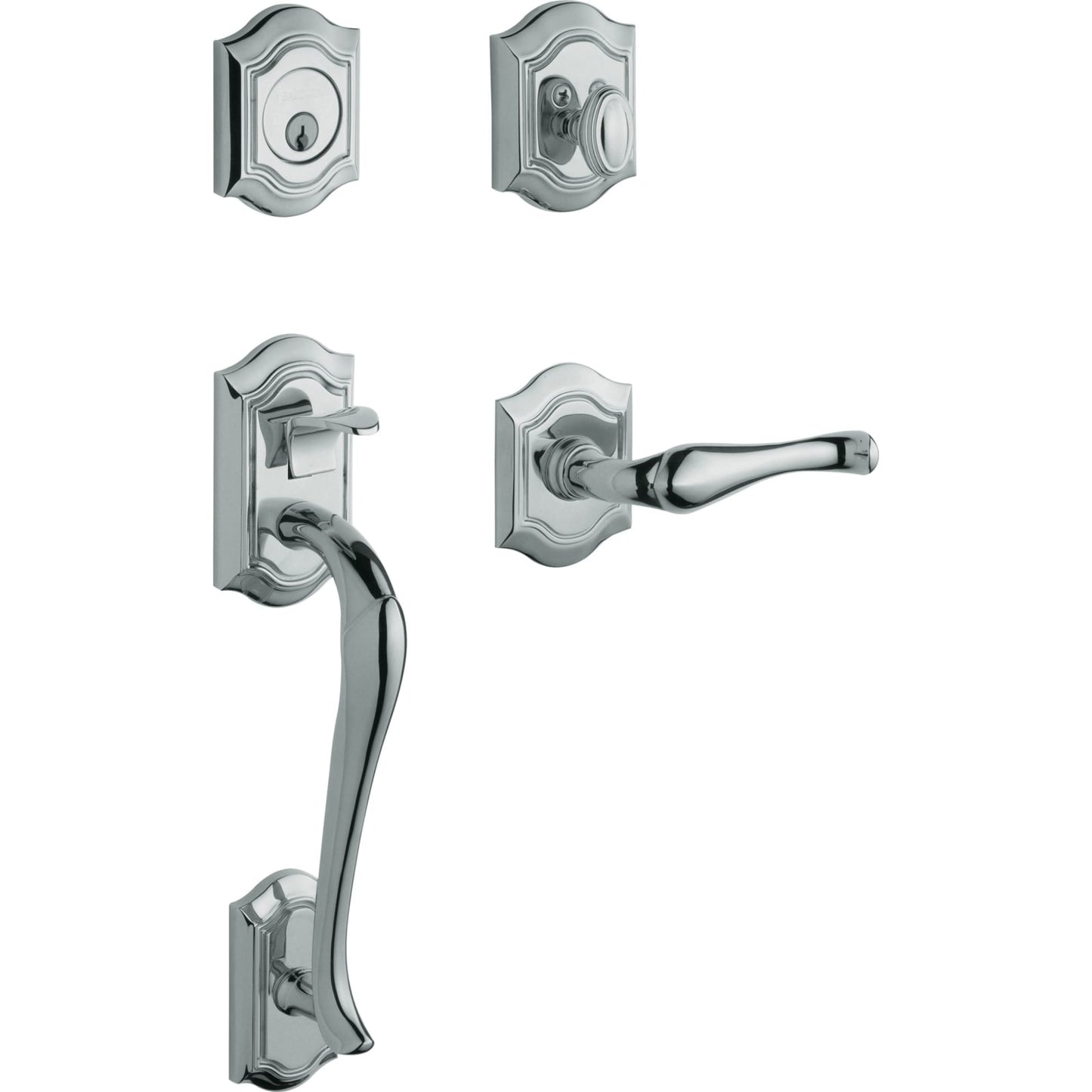 85327 Bethpage Sectional Handleset with Lever in Polished Chrome