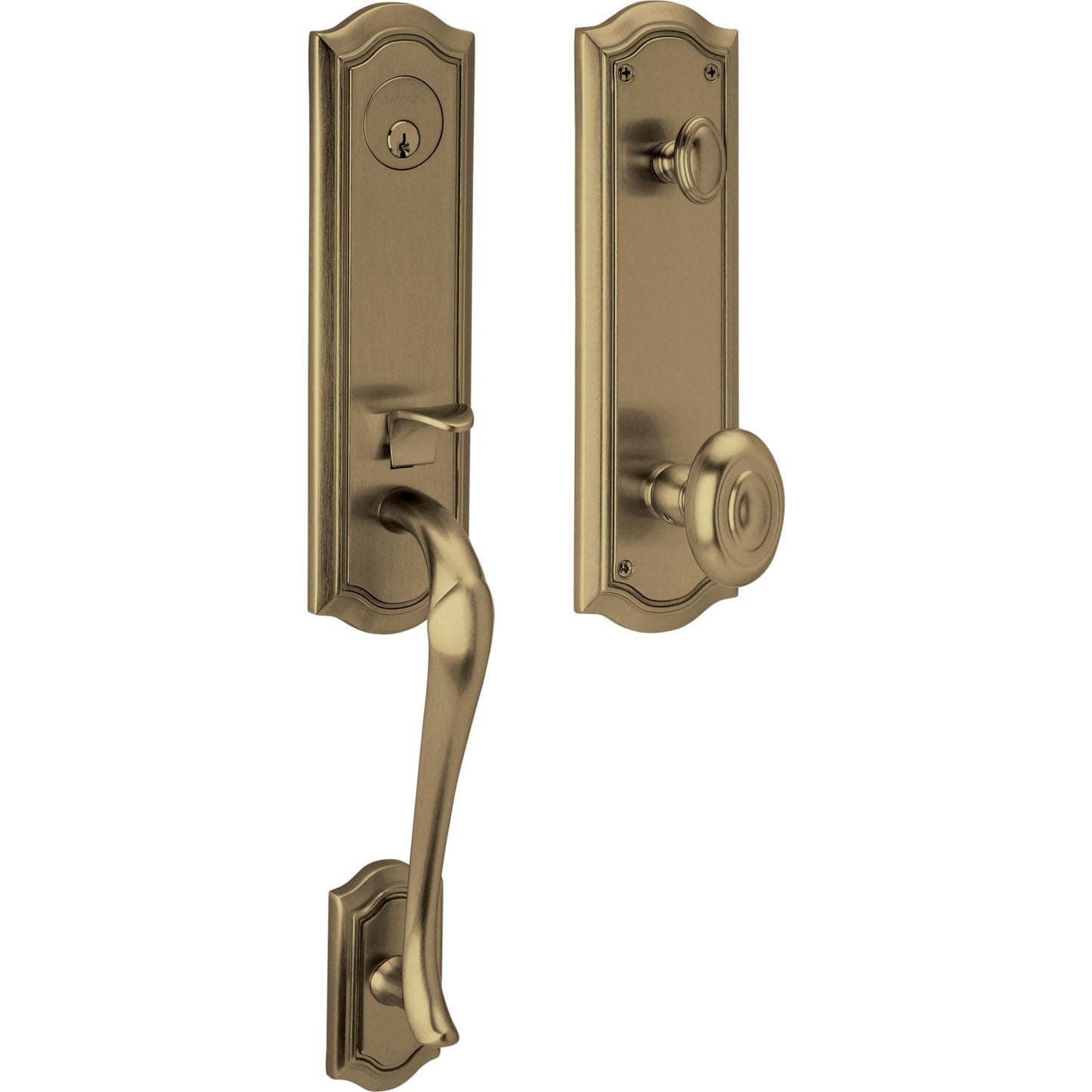 Baldwin Estate 85337 Bethpage 3/4 Escutcheon Handleset with Knob