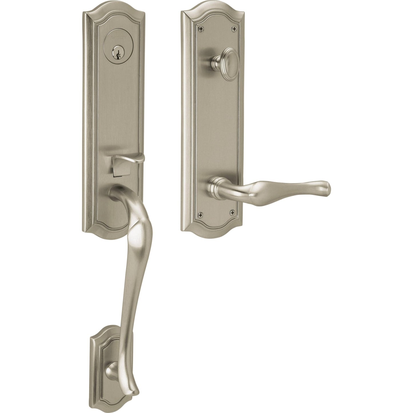 85337 Bethpage 3/4 Escutcheon Handleset with Lever in Lifetime (PVD) Satin Nickel