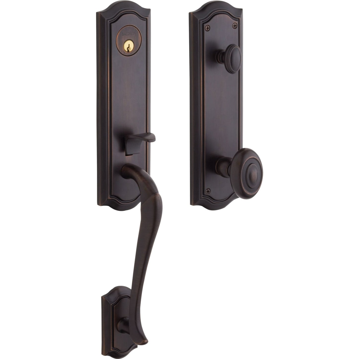 Baldwin Estate 85337 Bethpage 3/4 Escutcheon Handleset with Knob