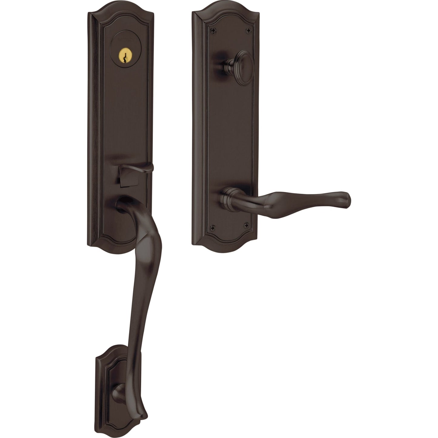 85337 Bethpage 3/4 Escutcheon Handleset with Lever in Venetian Bronze