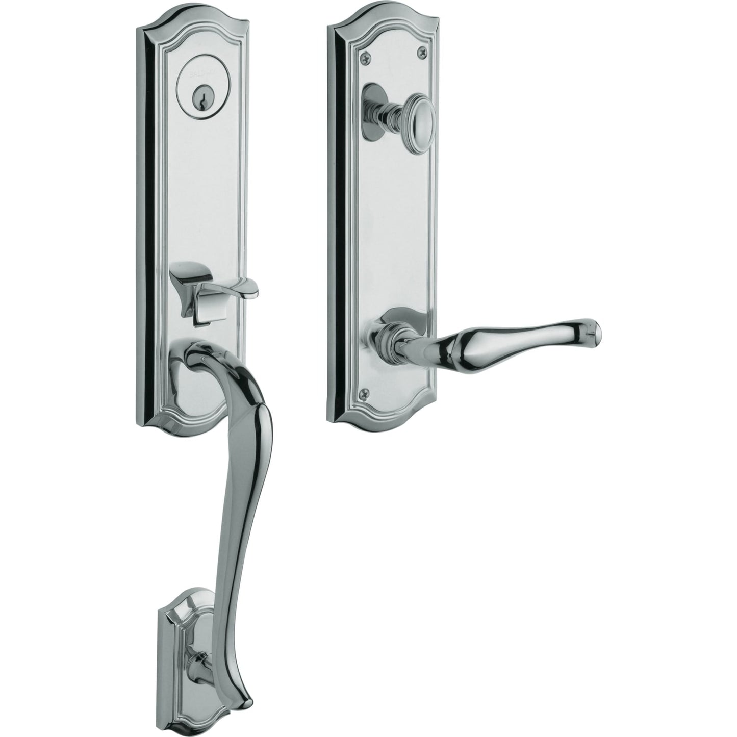 85337 Bethpage 3/4 Escutcheon Handleset with Lever in Polished Chrome