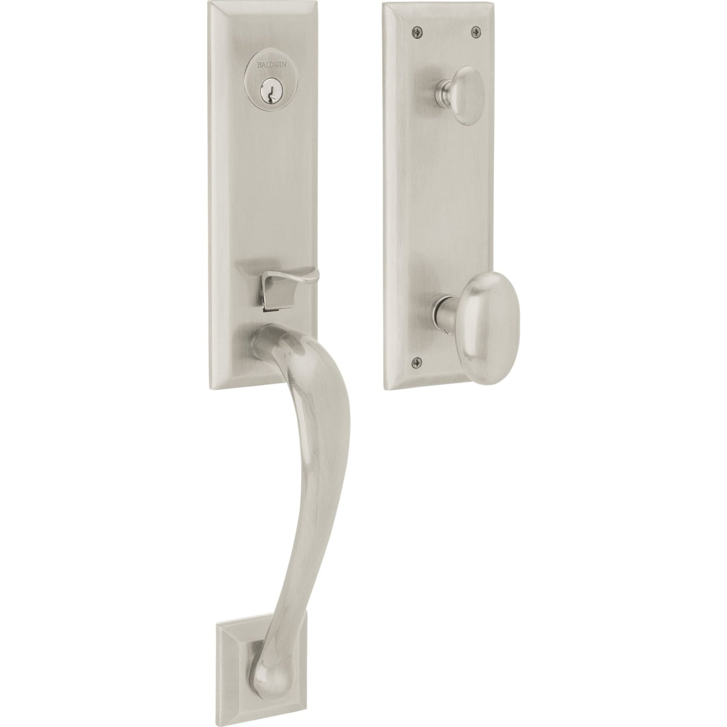 85352 Cody 3/4 Escutcheon Handleset with Knob in Lifetime (PVD) Polished Nickel