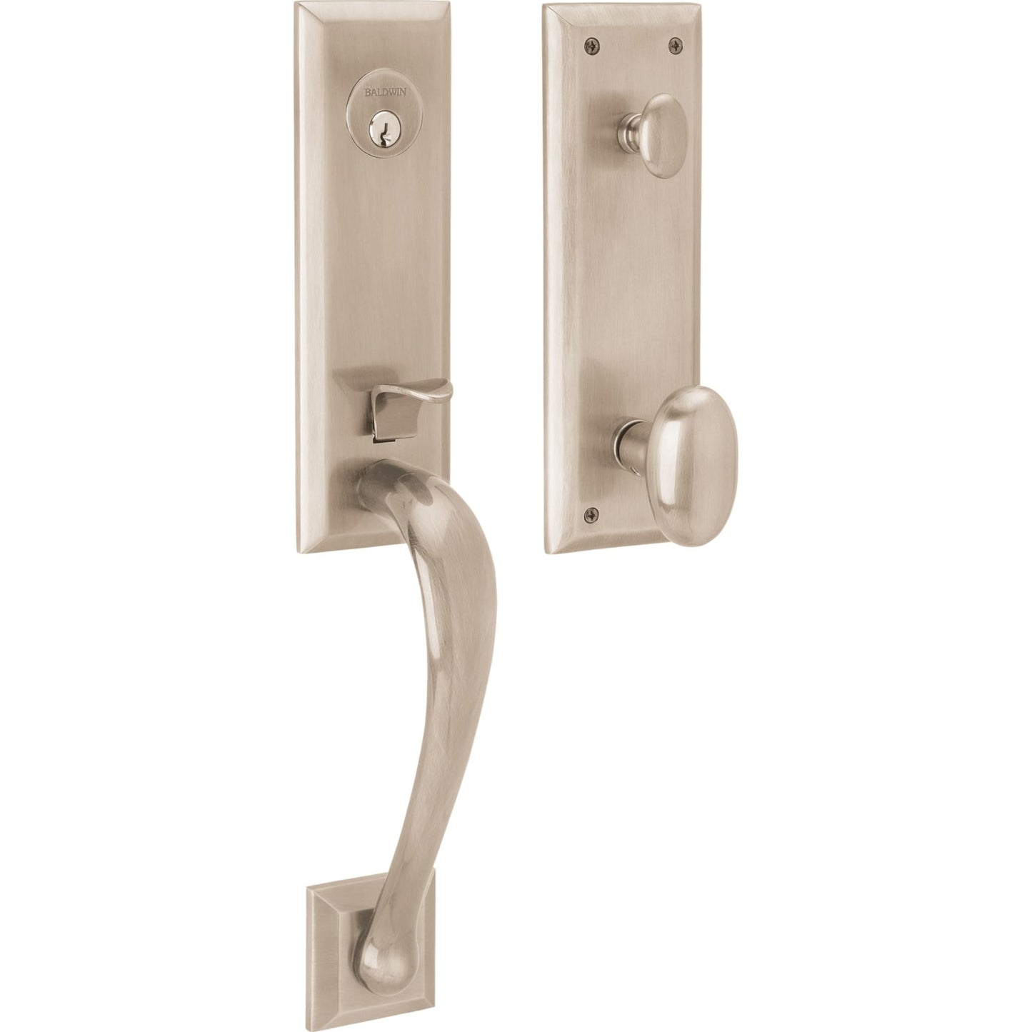 85352 Cody 3/4 Escutcheon Handleset with Knob in Lifetime (PVD) Satin Nickel