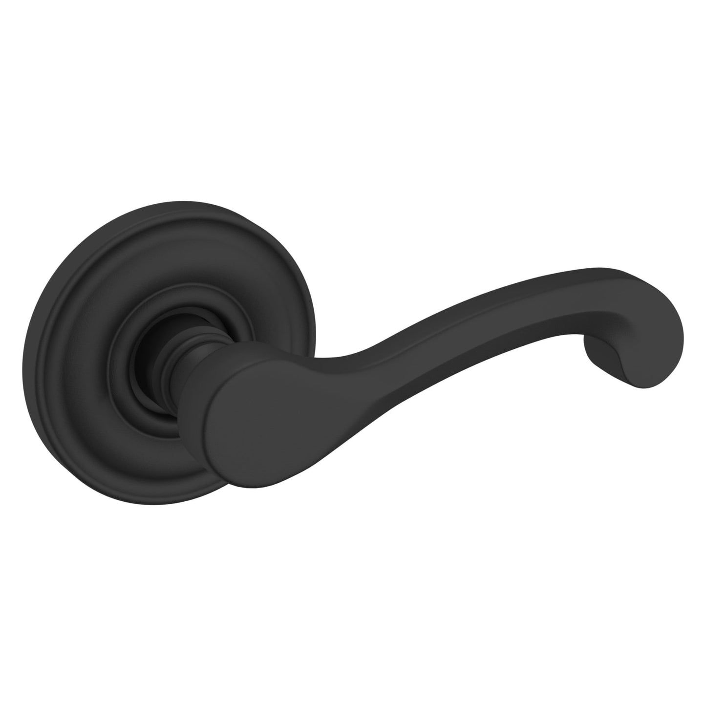 Baldwin Estate 5445V Classic Lever Set in Satin Black
