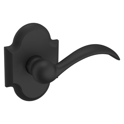 Baldwin Estate 5452V Bevertail Lever Set in Satin Black