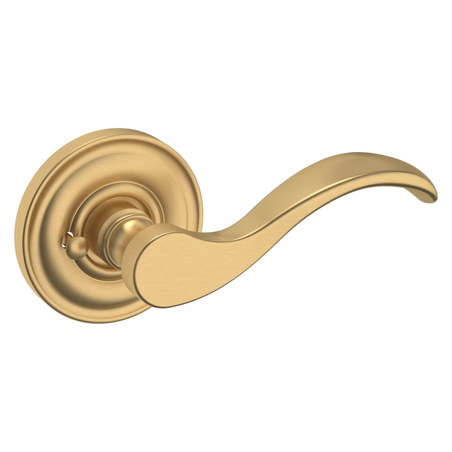 Baldwin Estate 5455V Wave Lever Set in Vintage Brass
