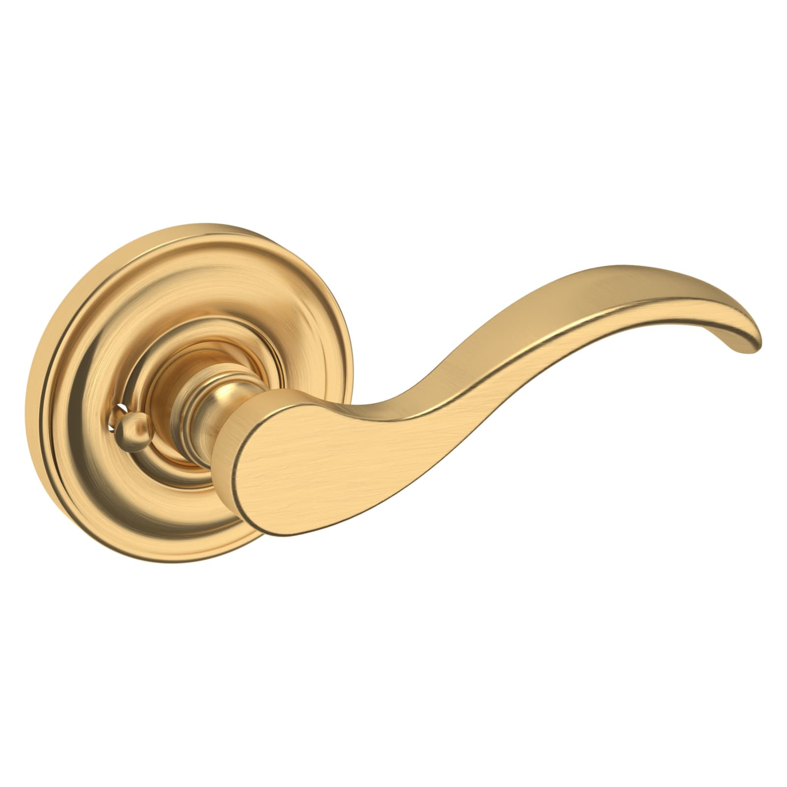 Baldwin Estate 5455V Wave Lever Set in Lifetime (PVD) Satin Brass