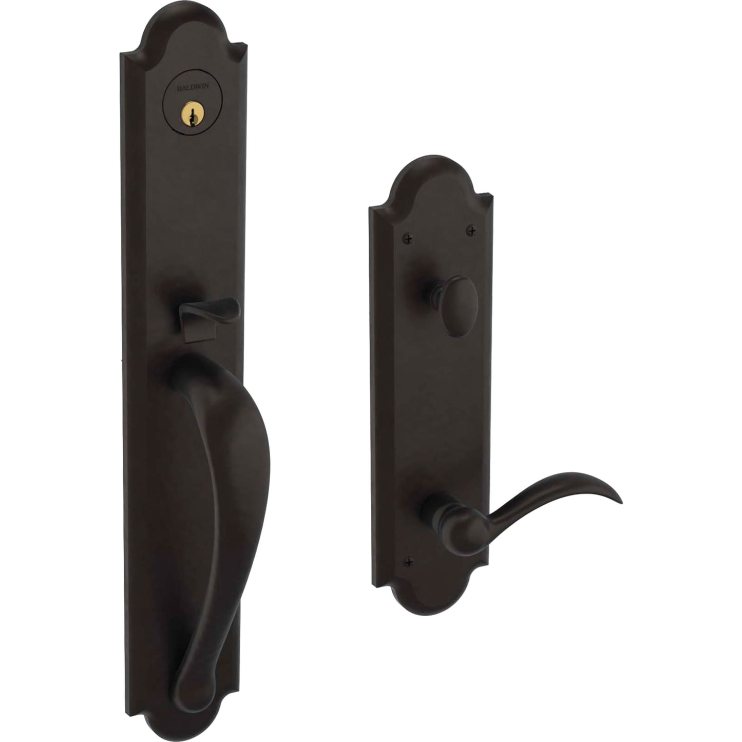 6402 Boulder Full Escutcheon Handleset with Lever in Oil Rubbed Bronze