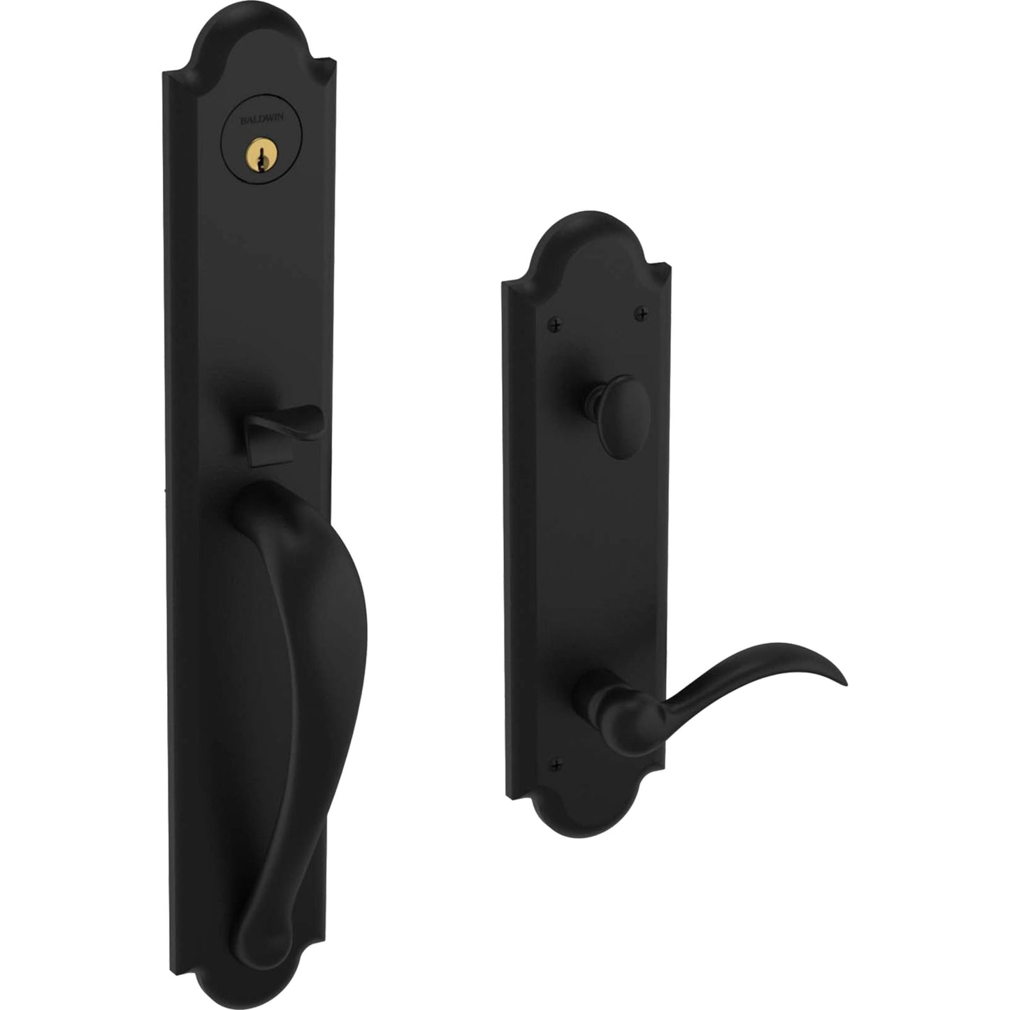 6402 Boulder Full Escutcheon Handleset with Lever in Distressed Oil Rubbed Bronze