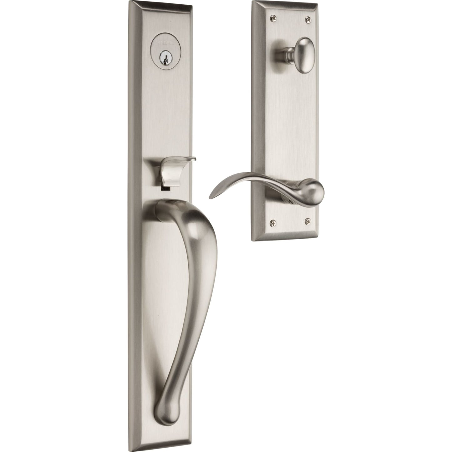 6403 Cody Full Escutcheon Handleset with Lever in Lifetime (PVD) Satin Nickel