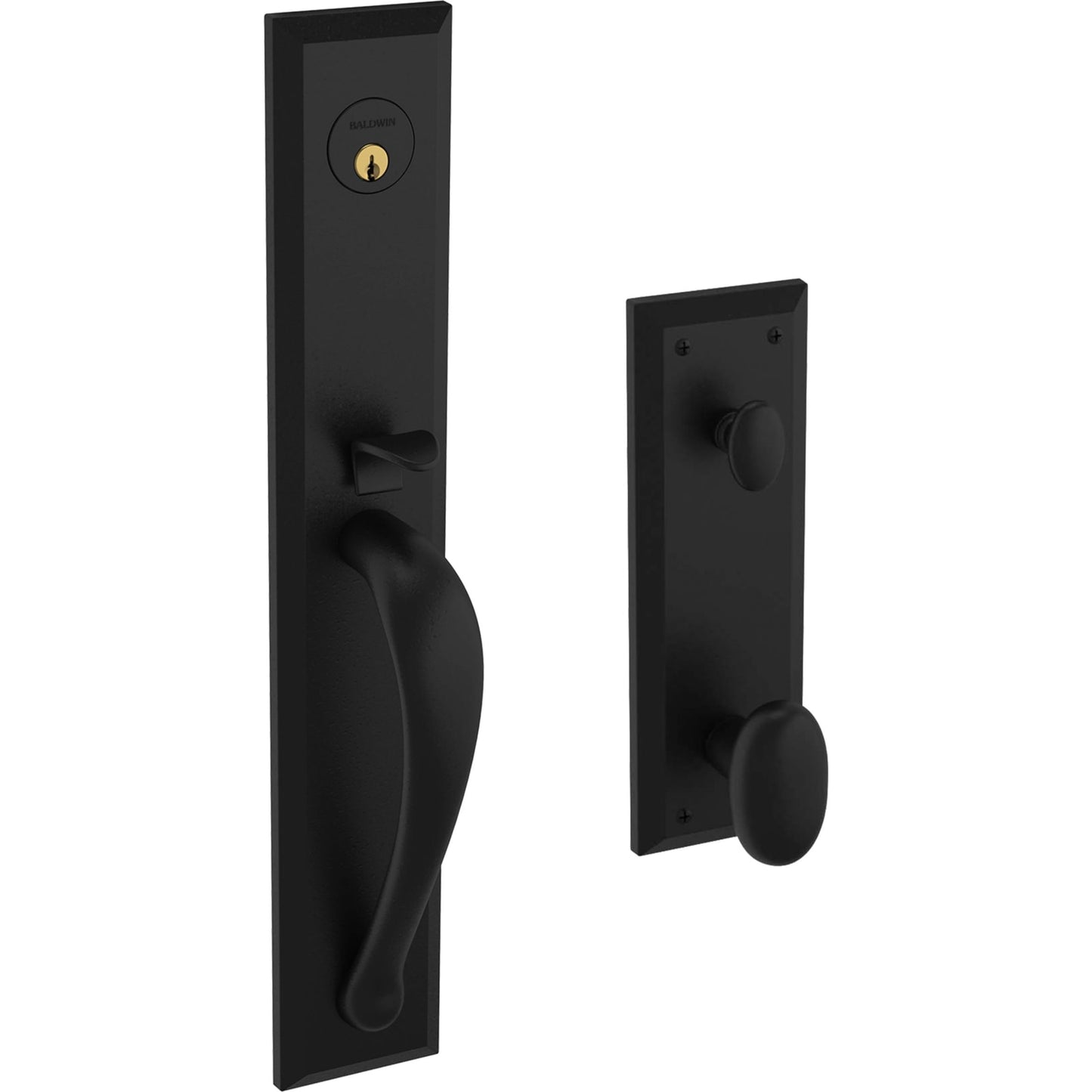 6403 Cody Full Escutcheon Handleset with Knob in Distressed Oil Rubbed Bronze