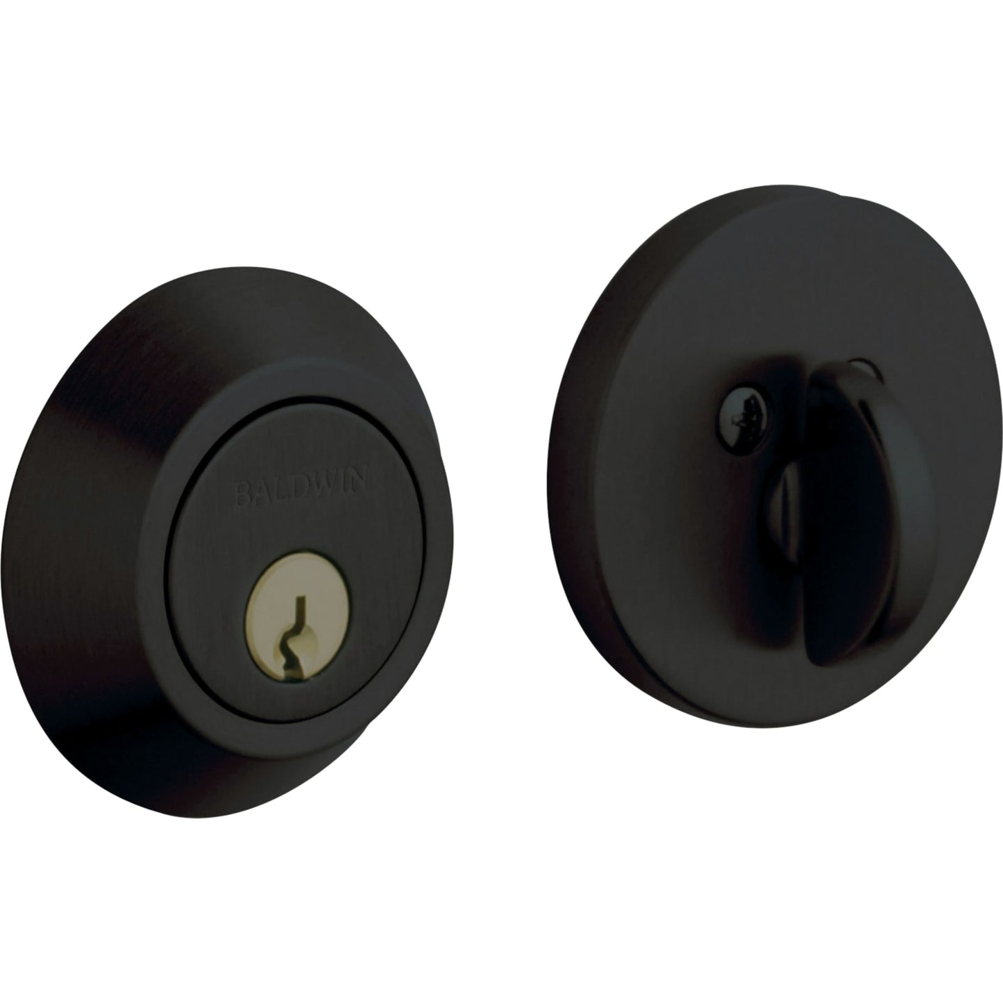 Baldwin Estate 8241 Contemporary Deadbolt, 2-1/8" Bore in Satin Black