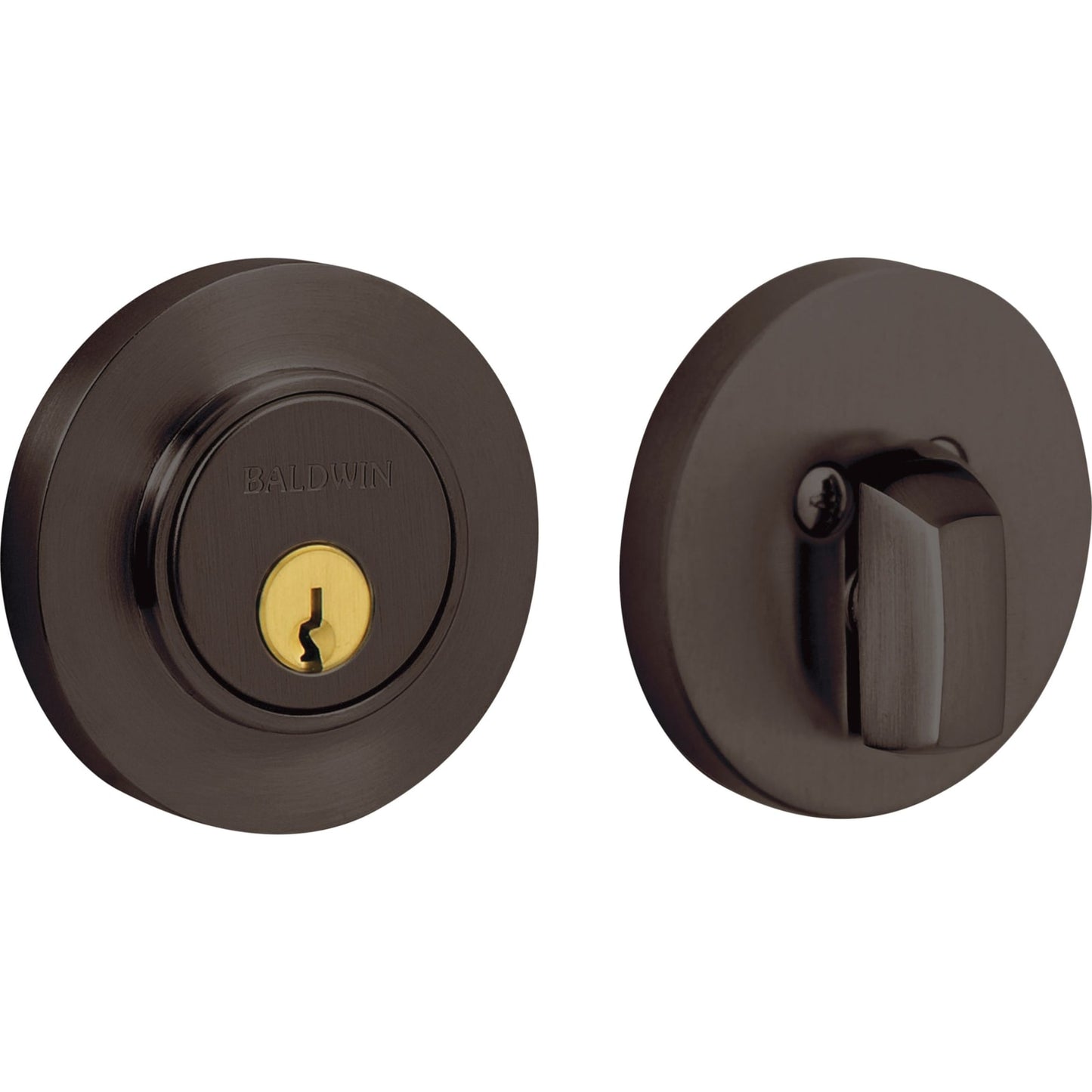 Baldwin Estate 8244 Contemporary Deadbolt, 2-1/8" Bore in Venetian Bronze