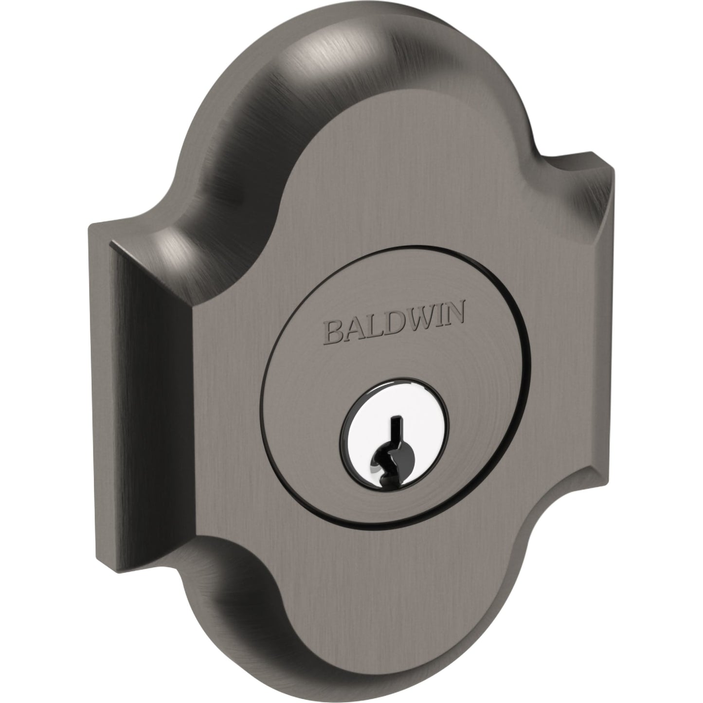 Baldwin Estate 8252 Arched Deadbolt in Lifetime (PVD) Graphite Nickel