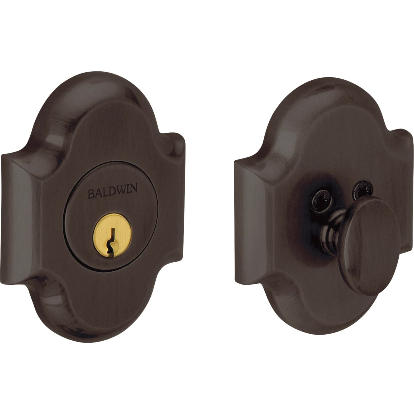 Baldwin Estate 8252 Arched Deadbolt in Venetian Bronze