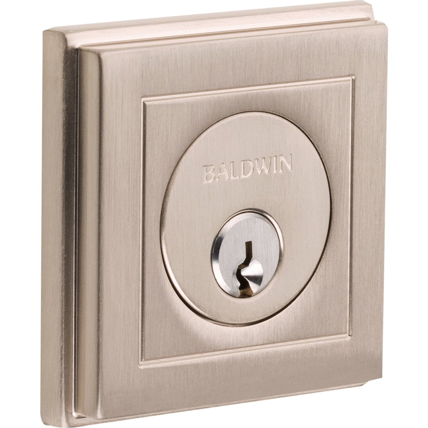Baldwin Estate 8260 Hollywood Hills Deadbolt in Lifetime (PVD) Satin Nickel