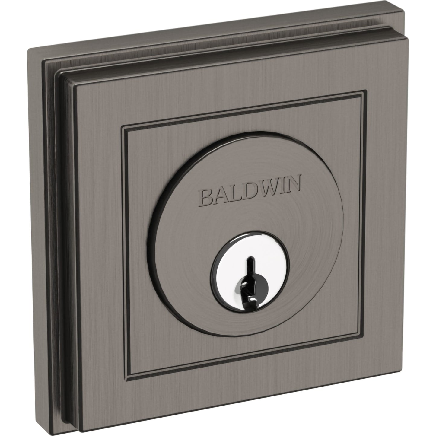 Baldwin Estate 8260 Hollywood Hills Deadbolt in Lifetime (PVD) Graphite Nickel