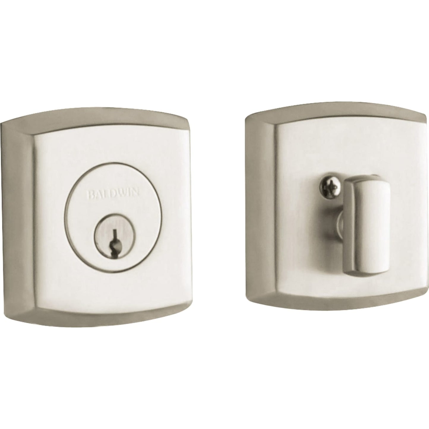 Baldwin Estate 8285 Soho Deadbolt in Lifetime (PVD) Satin Nickel