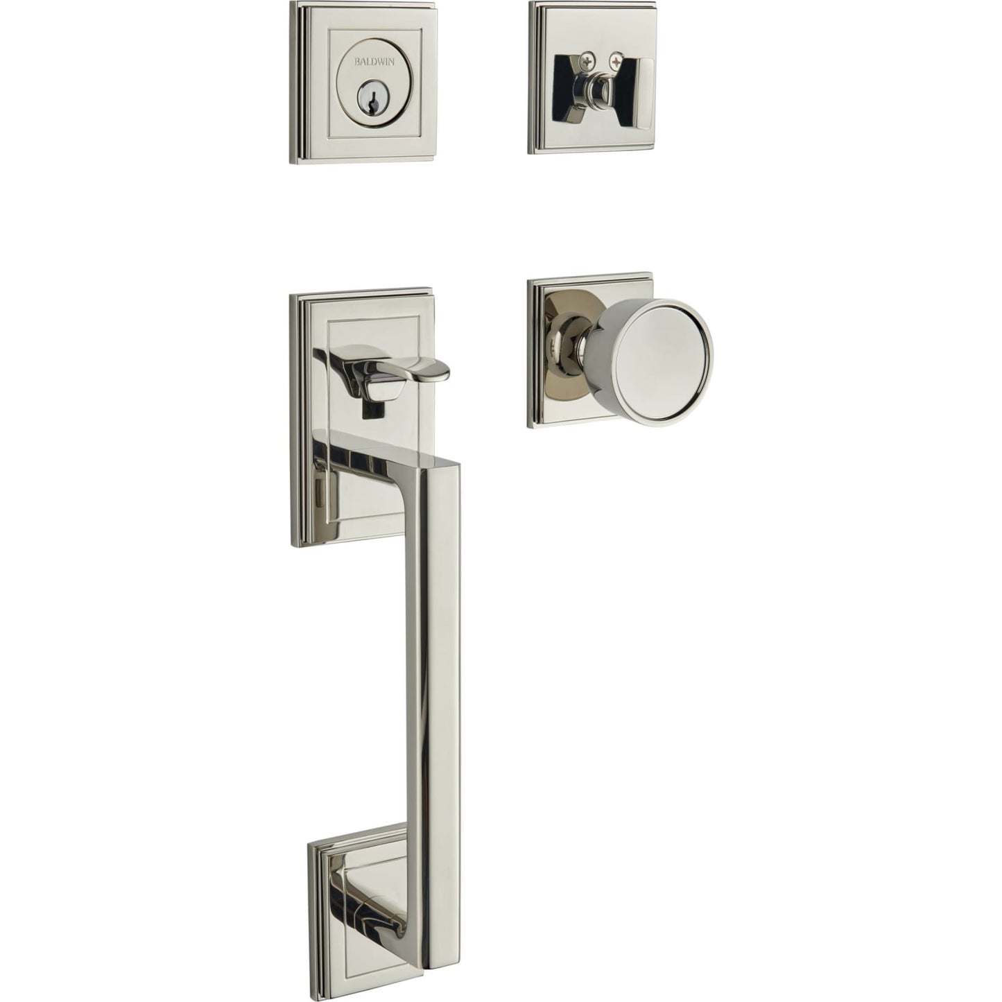 85310 Hollywood Hills Sectional Handleset in Lifetime (PVD) Polished Nickel
