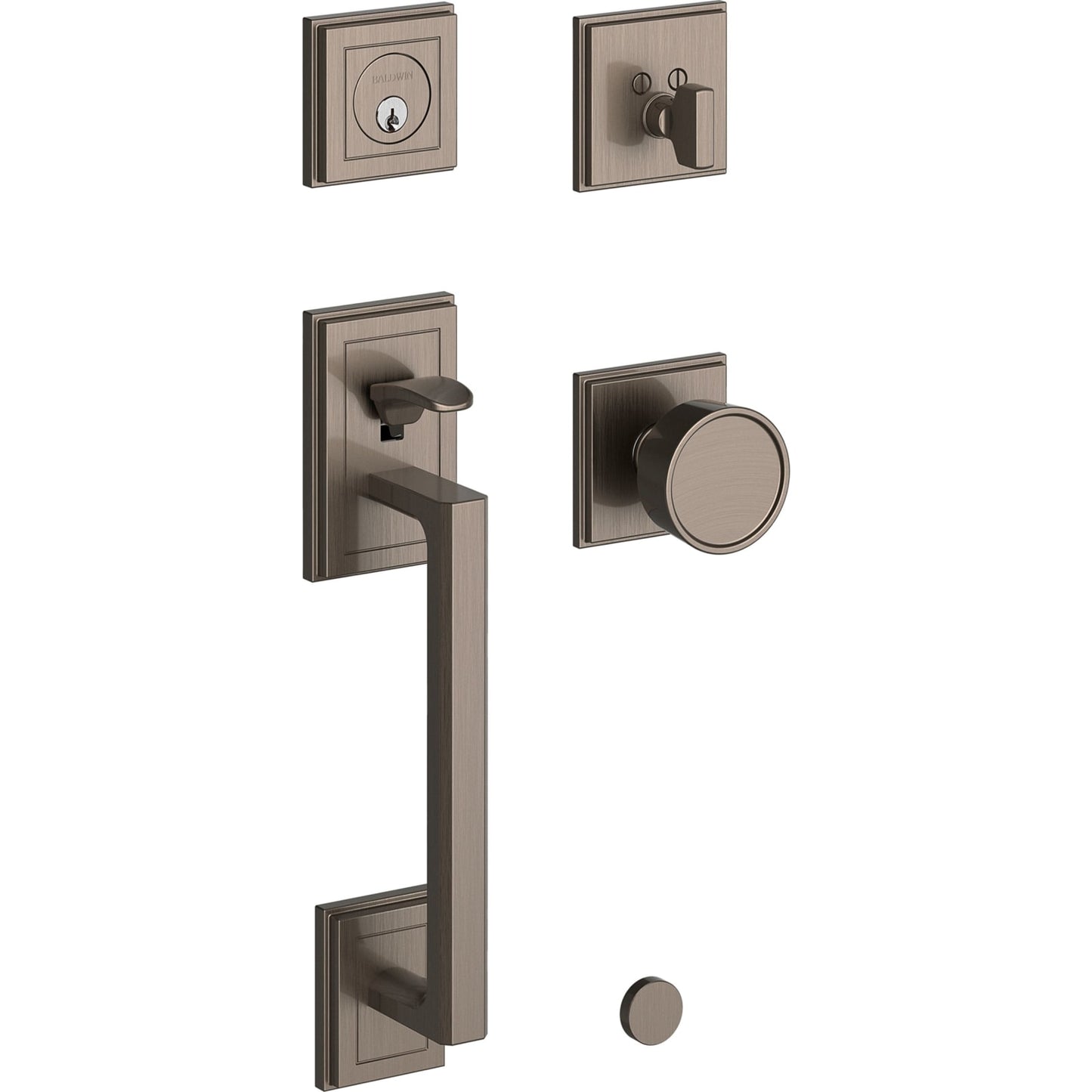 85310 Hollywood Hills Sectional Handleset in Lifetime (PVD) Graphite Nickel