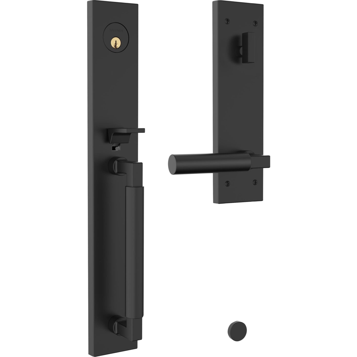 85316 Gramercy Full Escutcheon Handleset in Satin Black