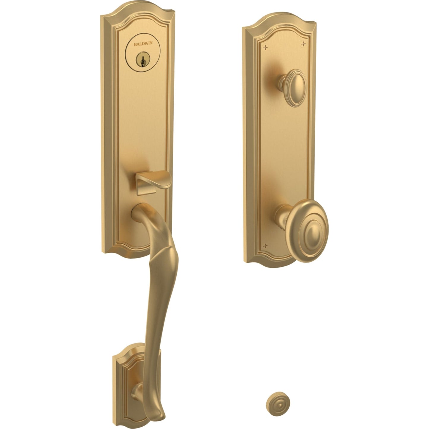 Baldwin Estate 85337 Bethpage 3/4 Escutcheon Handleset with Knob