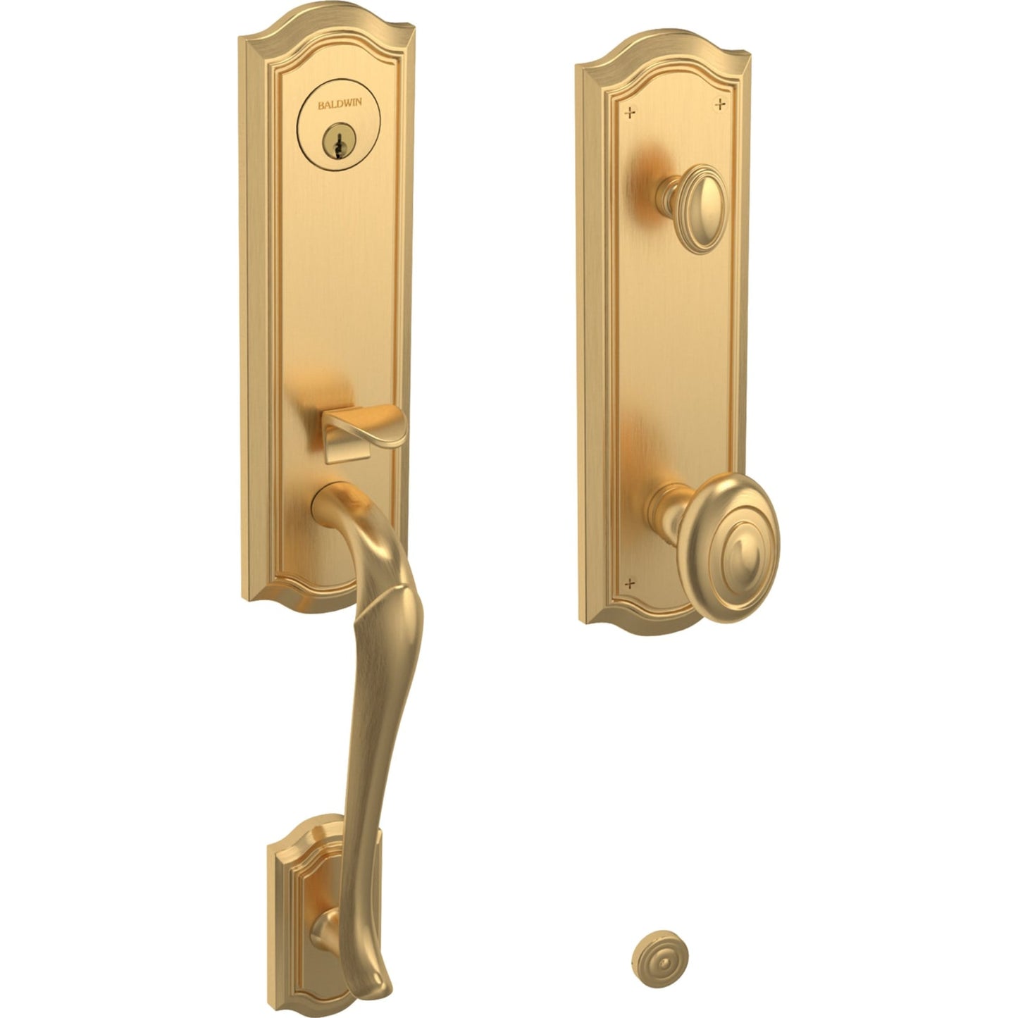 Baldwin Estate 85337 Bethpage 3/4 Escutcheon Handleset with Knob