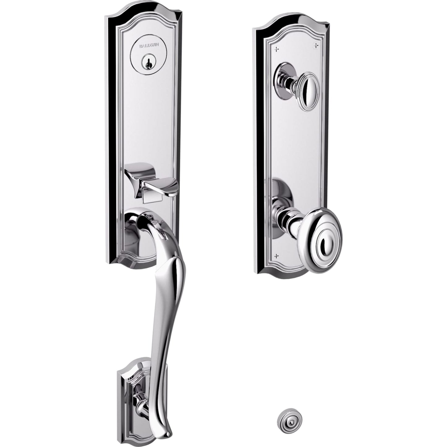 Baldwin Estate 85337 Bethpage 3/4 Escutcheon Handleset with Knob