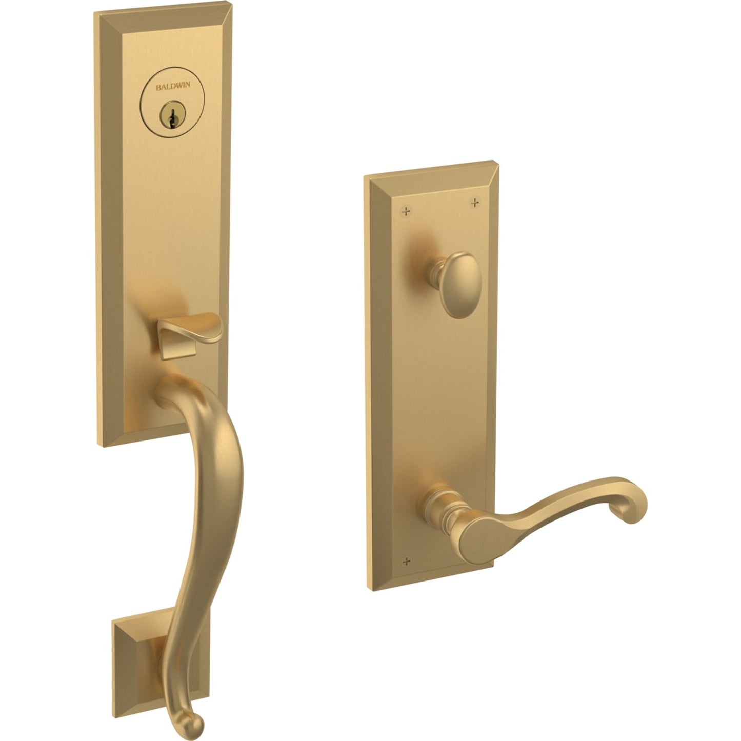 Baldwin Estate 85355 Stonegate 3/4 Escutcheon Handleset